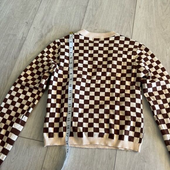 Find Me Now Presley Cutout Sweater Mahogany Size Small - Picture 3 of 9